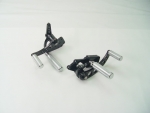 Black Forward Control Drilled 70-99+2 With Chrome Stunt Pegs
