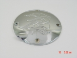 Four-Hole Derby Cover for Harley Sportsters (Flamed)