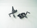 Black Forward Control Drilled 1970-1999 +2 With Chrome Stub Nose Foot Pegs Fits FL,FX,FLST and FXST Harley Models