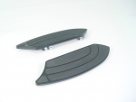 Floorboards Driver Glide Running Board Rocket Billet Black fits FLST,FLHT Models