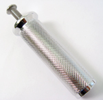 Chrome Bevel End Knurled Shifter Peg With HD Male Mount Style