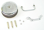 Chrome Ball and Mill Air Cleaner Assembly For Big Twins Evolution 1984-1999