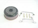 Black Ball and Mill Air Cleaner Assembly For Big Twins Evolution 1984-1999