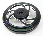 Black Swirl Air Cleaner Top Fits Big Twins Evolution 1984-Up