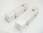Aluminum Valve Covers Flamed for Chevy 1958-86 Tall