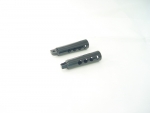 Straight Drilled Black Anodized Foot Pegs