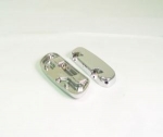 Chrome passenger Streamline floorboard body OEM style works with stock rubber inserts