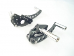 Black Forward Control With Brass Drilled Foot Pegs 00-Up +2