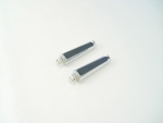 Chrome Taper vibra Cushion Foot Pegs