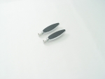 Chrome Oval Cushion Foot Pegs