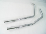 Chrome Exhaust Drag Pipes 1 3/4" For FXR 1984-1994 Models