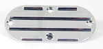 Chrome Finned Inspection Cover Fits FL 1965-84, FXST / FXWG Models