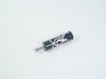 Black with Flames Shifter Pegs Fits Most Harleys Sportsters, Big Twins, Dyna and Road King Models