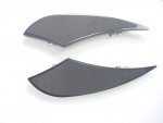 Floorboards Shark Dorsal Fin Rubber Padded Billet Black for Harley FLST,FLT,FLHT Models