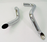 Chrome Y Pipes 1 3/4" For FXST Drag Pipes 84-06