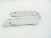 Saddlebag Latch Cover Contour Recess Billet Aluminum Chrome for 1995-up Road King Models