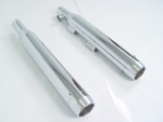 Chrome Slip-on  Muffler with Chrome End Tip for Harley FXST 2000-2014 Models