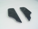 Floorboards Flair Rubber Insert Billet Black For FLST, FLHT 1986 -Up