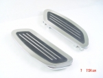 Floorboards Streamline Passenger Glide-Vertical Rail Chrome for Harley FLT/FLST