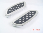 Floorboards Streamline Passenger-Diamond Chrome for Harley FLT/FLST