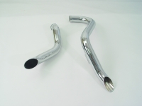CHROME LAF STYLE EXHAUST Y PIPES FXST 1984-2005
