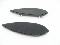 FLOORBOARDS DRIVER GLIDE TOURING BILLET DRIVER SPADE RUBBER PADDED BLACK FOR ALL HARLEYS 1985-2020 