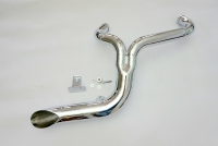 EXHAUST 2 INTO 1 FOR HARLEY GLIDE LAKE 5 SPEED CHROME