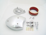 Tomahawk Air Cleaner Assembly Smooth Top w/Breather Kit
