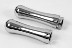 GRIPS BILLET CONTOUR CHROME FITS HARLEY 1982-UP 