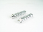 Chrome Hourn Glass Pointed Foot Pegs
