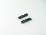 Deep Cut Slash Black Anodized Foot Pegs