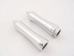 Chrome Billet Contour Grips for Harley Davidson 1982-up