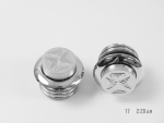 Chrome Retractable Gas Caps for Harley Davidson 1982 -up