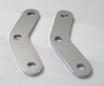 Chrome Passenger Footpeg Relocation Bracket for Harley Davidson FXST