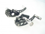 Forward Control Black Anodized Softail, Deep Cut Pegs 00-Up +2