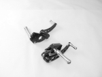 Forward Control Black Softail, Contour Pegs 70-99 Std Extended