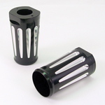 Fork Covers Billet Deep Cut Black Fits Road King Models